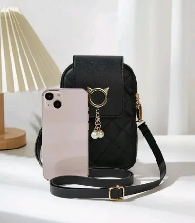 Cartera para telefono  color negro