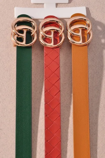 Trío de fajas para dama multicolor
