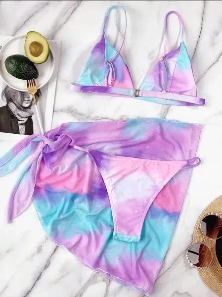 Vestido de baño para dama en tonos pastel