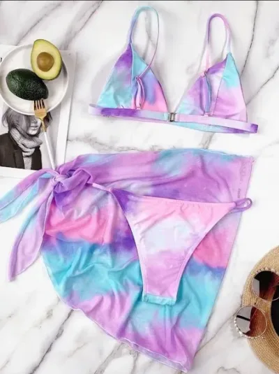 Vestido de baño para dama en tonos pastel