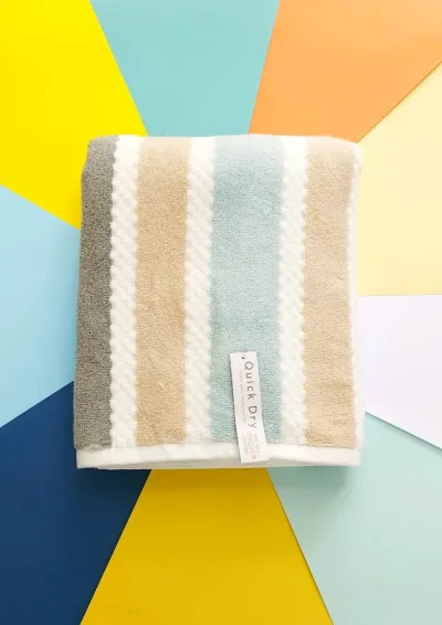 Paño 100% algodón diseño a rayas