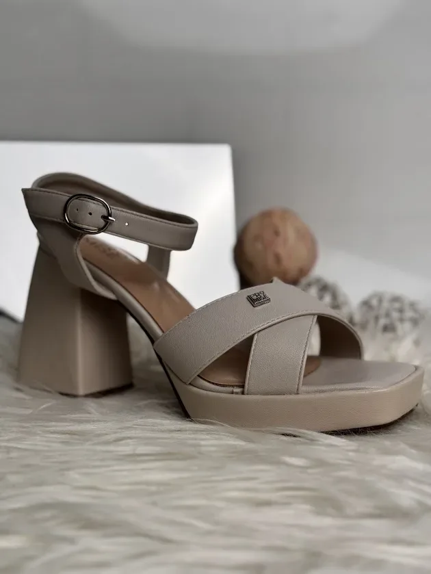 Tacón Promise CAMALEON WHITE OFF/JUTE  para dama