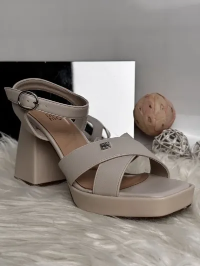 Tacón Promise CAMALEON WHITE OFF/JUTE  para dama