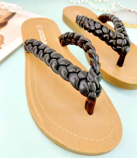 Sandalias para dama color negro y camel