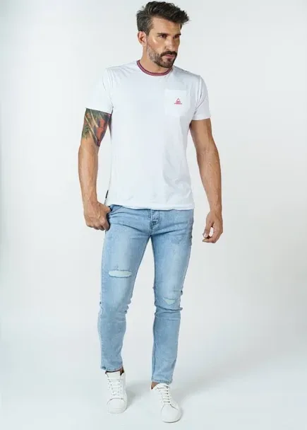 Jeans Hummer para caballero color celeste  H221013104A