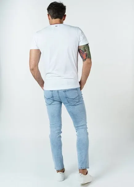 Jeans Hummer para caballero color celeste  H221013104A