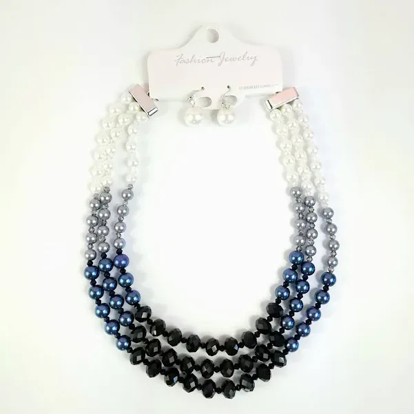 Collar para dama multicolor de fantasía fina