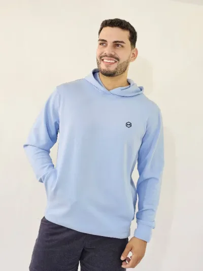 Sudadera Hummer para caballero color celeste 101-OB