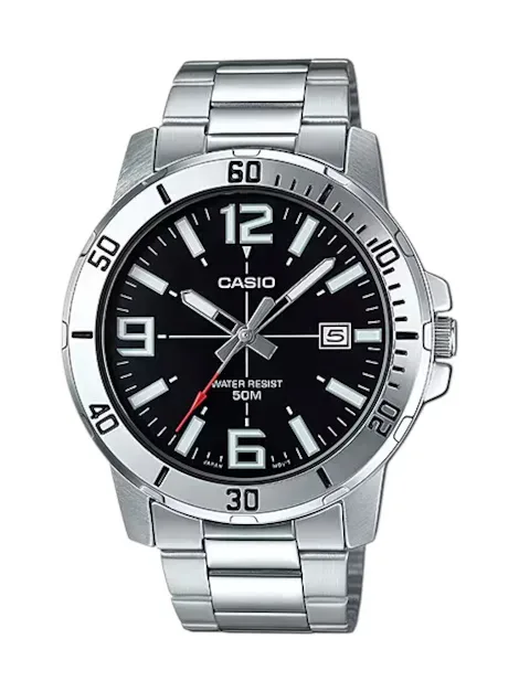 Reloj Casio para caballero MTP-VD01D-1BVUDF COLOR PLATEADO