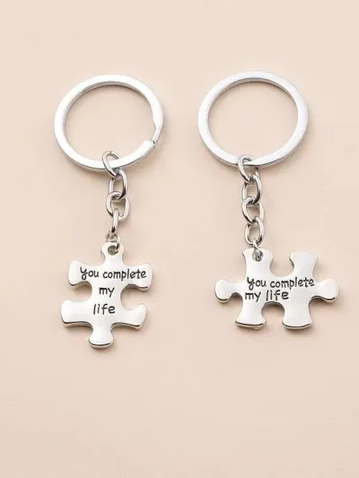 Llavero diseño de rompecabezas
