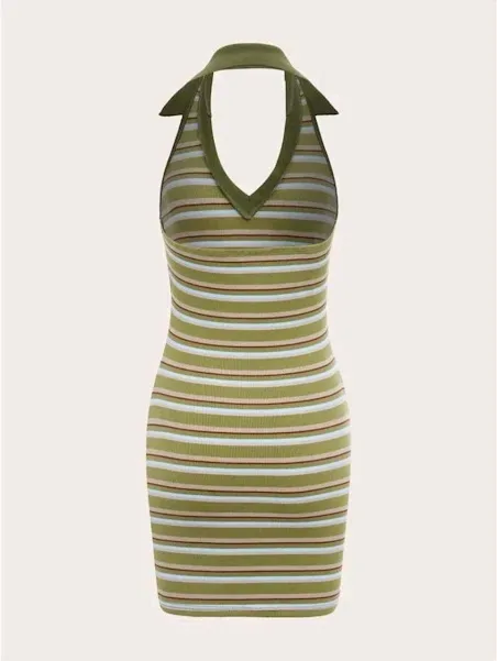 Vestido para dama diseño a rayas