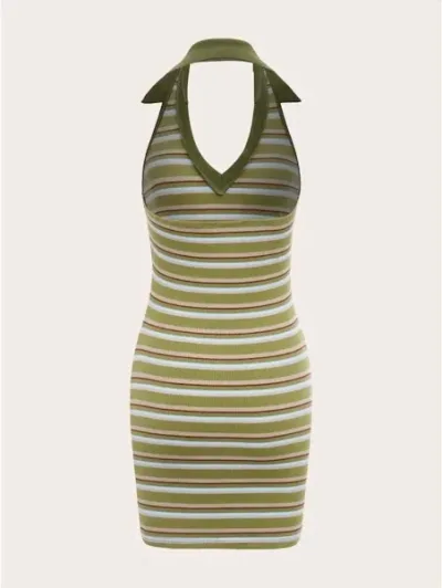 Vestido para dama diseño a rayas