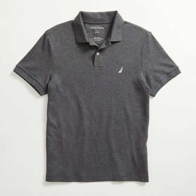 Camiseta Naútica Slim Fit para caballero color gris oscuro