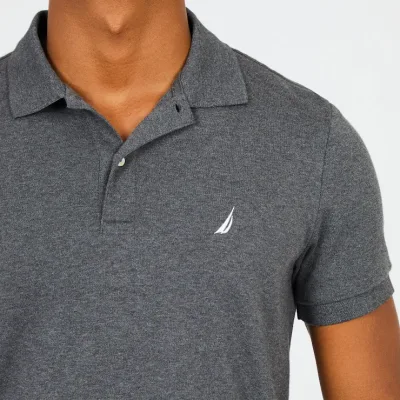 Camiseta Naútica Slim Fit para caballero color gris oscuro