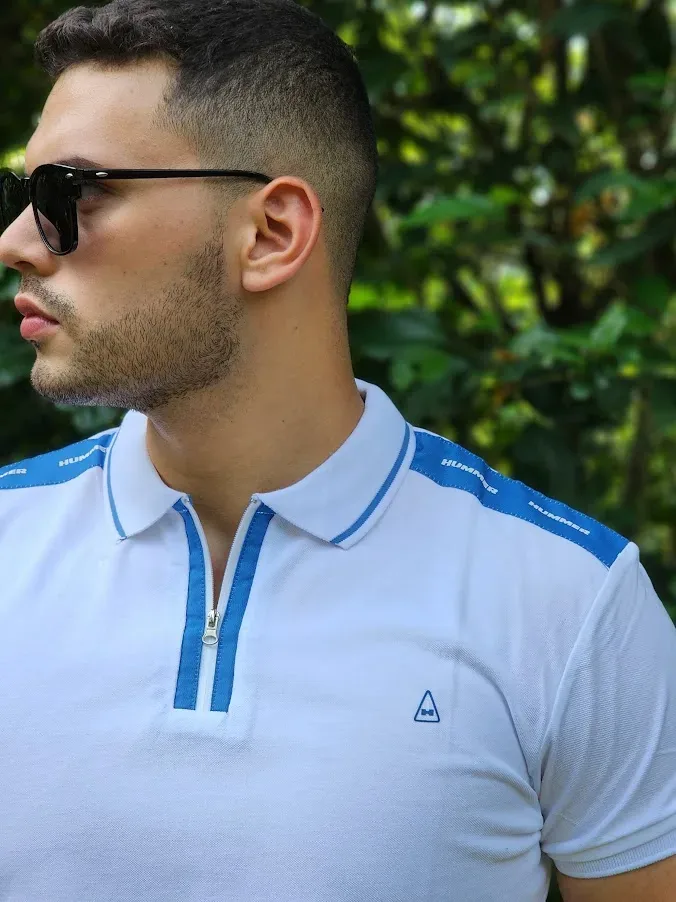 Camiseta Hummer para caballero color blanca