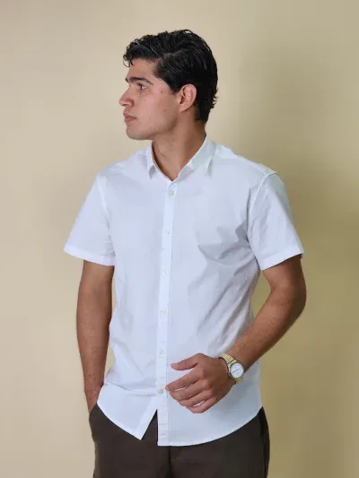 Camisa Hummer para caballero BS03-SL-WH COLOR BLANCO