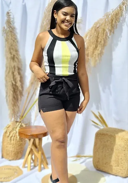 Blusa Secret para dama diseño a rayas