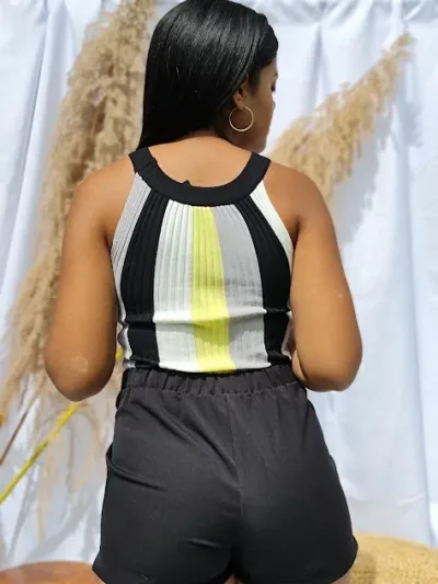 Blusa Secret para dama diseño a rayas