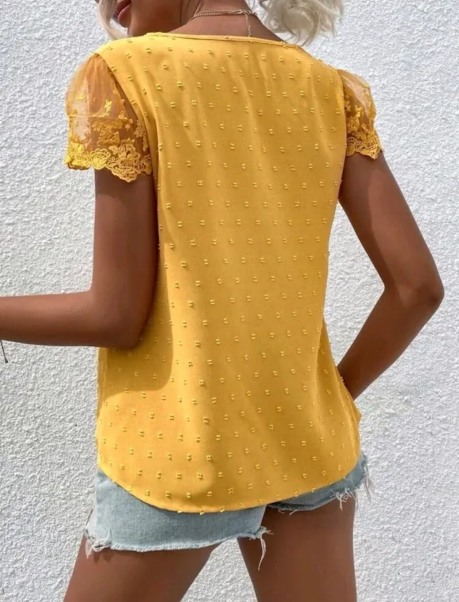 Blusa para dama color mostaza