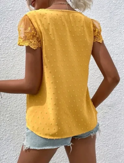 Blusa para dama color mostaza