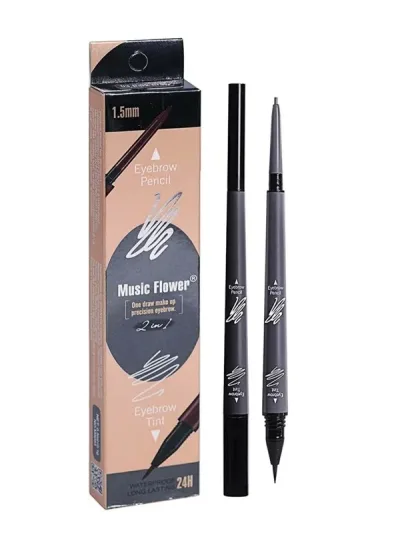 Lápiz Music Flower de cejas 2 en 1 tono Chestnut 01