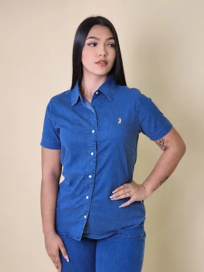 Camisa Cambridge Polo Club para dama CP-24-113684L COLOR AZUL