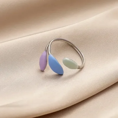Anillo para dama de acero de titanio