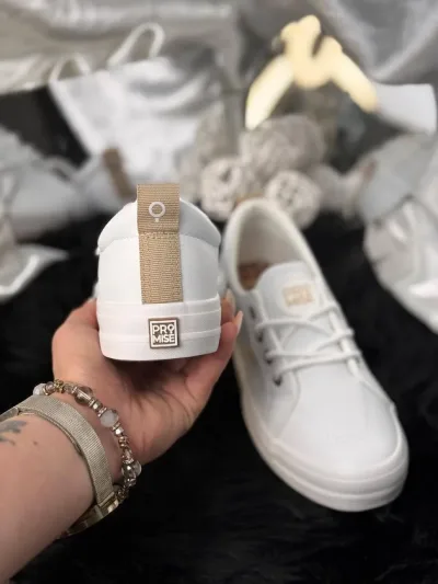 Tenis Promise MUFFIN WHITE  para dama