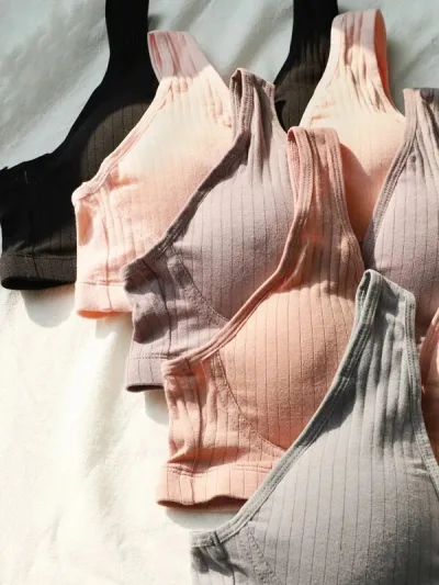 Set de 5 sujetadores para lactancia multicolores