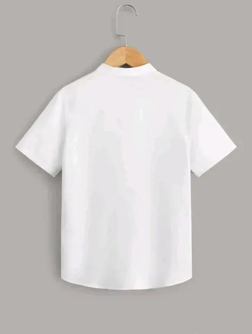 Camisa para niño color celeste azul y blanco