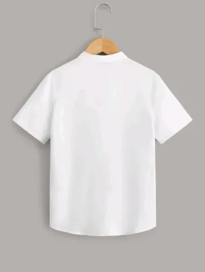Camisa para niño color celeste azul y blanco