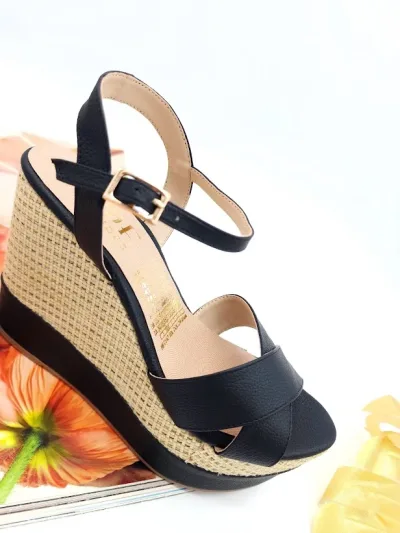 Plataforma para dama Colombianas color negro M55