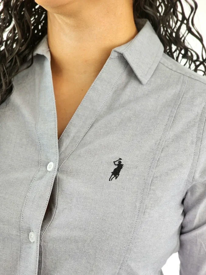 Vestido Cambridge Polo Club para dama color gris