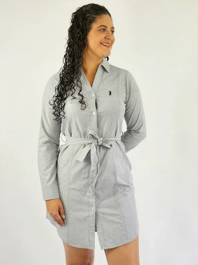 Vestido Cambridge Polo Club para dama color gris