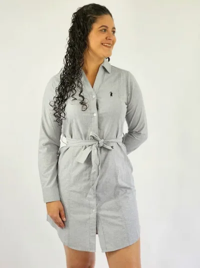 Vestido Cambridge Polo Club para dama color gris