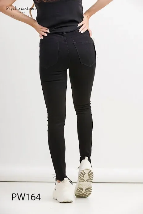 Jeans para dama Psycho Sixteen PW164 color negro