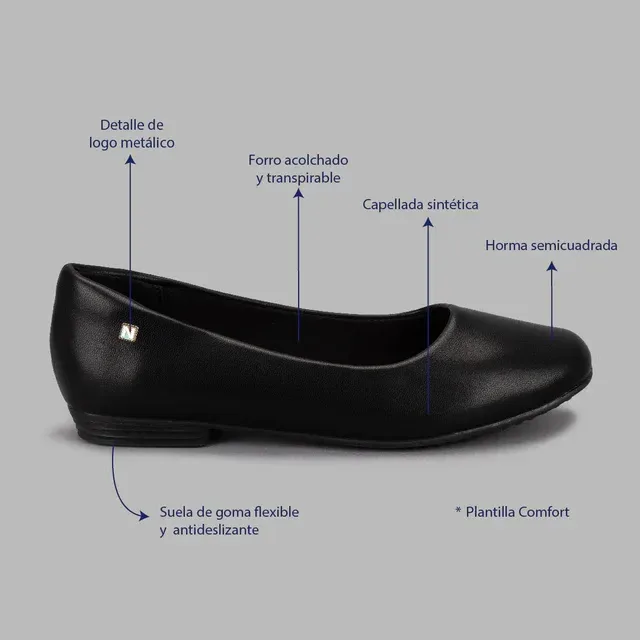 Zapatos Natural  Velma 2 Black para Dama
