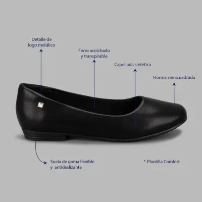 Zapatos Natural  Velma 2 Black para Dama