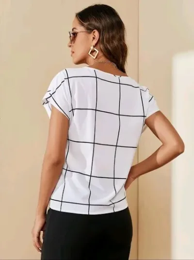 Blusa para dama diseño a cuadros