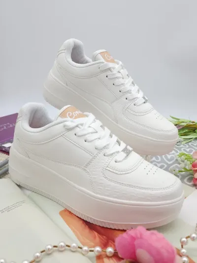 Tenis Coral para dama color blanco Deja Vu White Tex