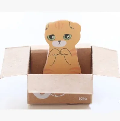 Notas con diseño de gatito