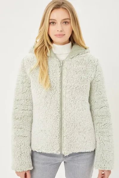 Jacket reversible para dama color verde