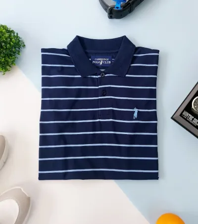 Camiseta Cambrige Polo Club para Caballero diseño a rayas