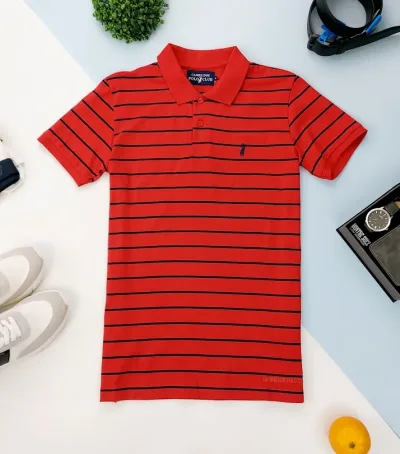Camiseta Cambrige Polo Club para Caballero diseño a rayas