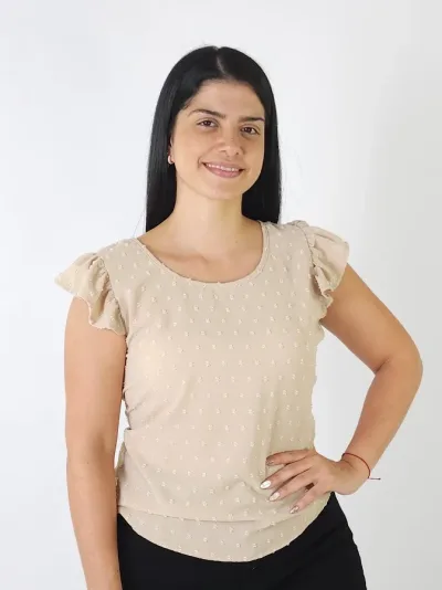 Blusa para dama color beige