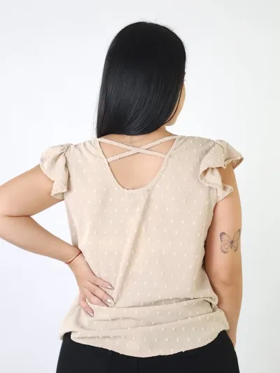 Blusa para dama color beige
