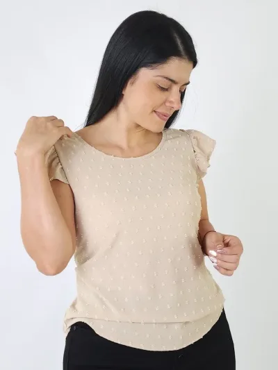 Blusa para dama color beige