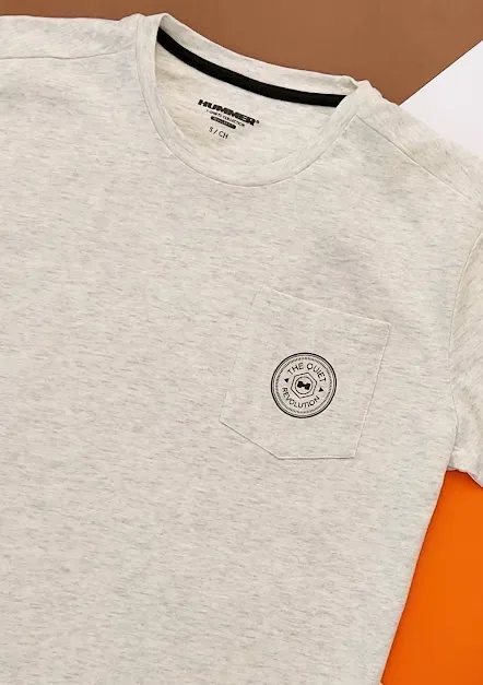 Camiseta Hummer para caballero color gris