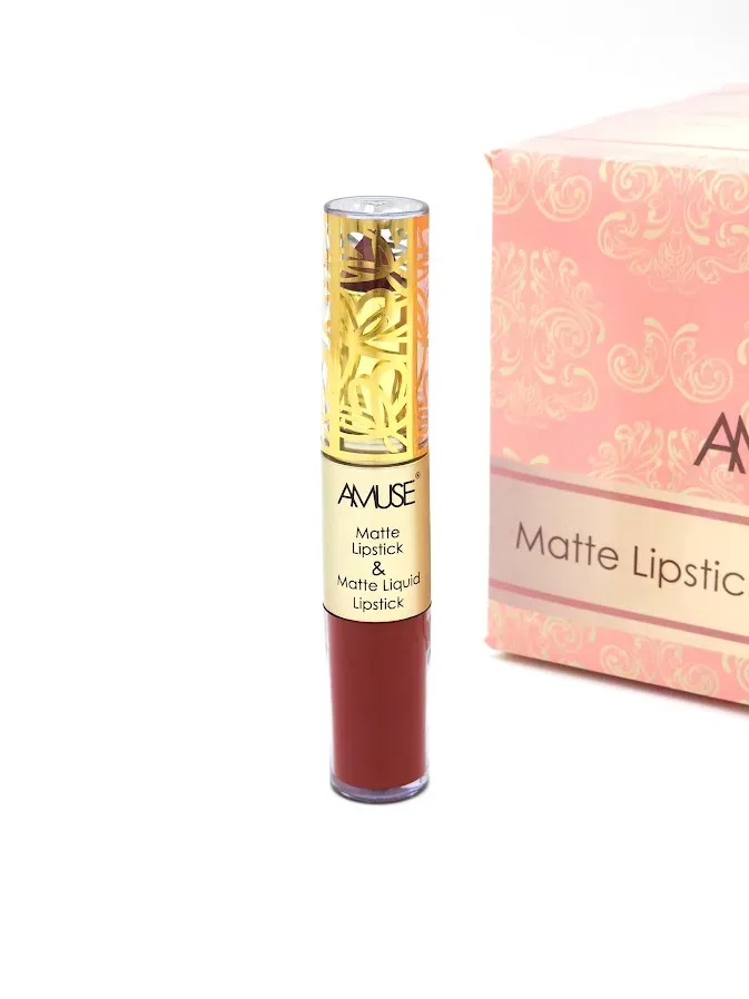 Labial Matte y Labial Líquido AMUSE Tono 9