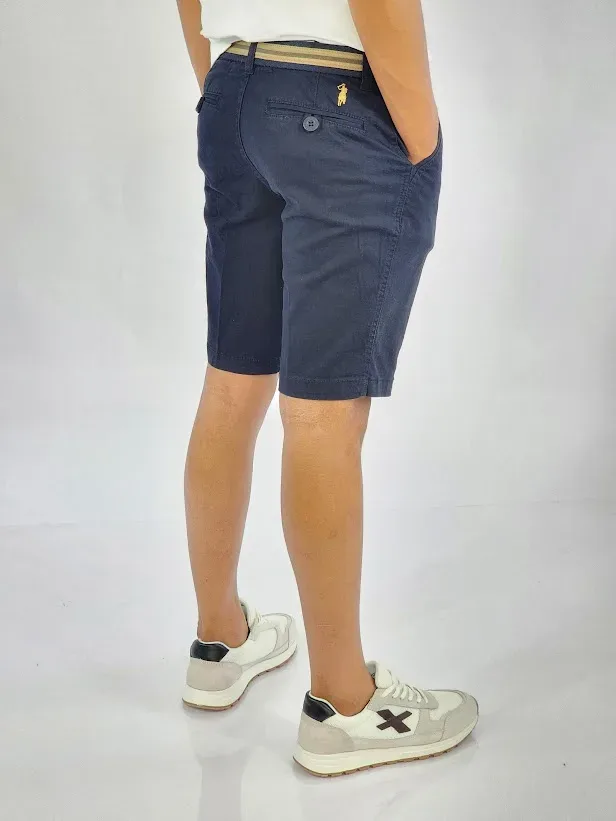 Short Cambridge Polo Club para muchachos color azul
